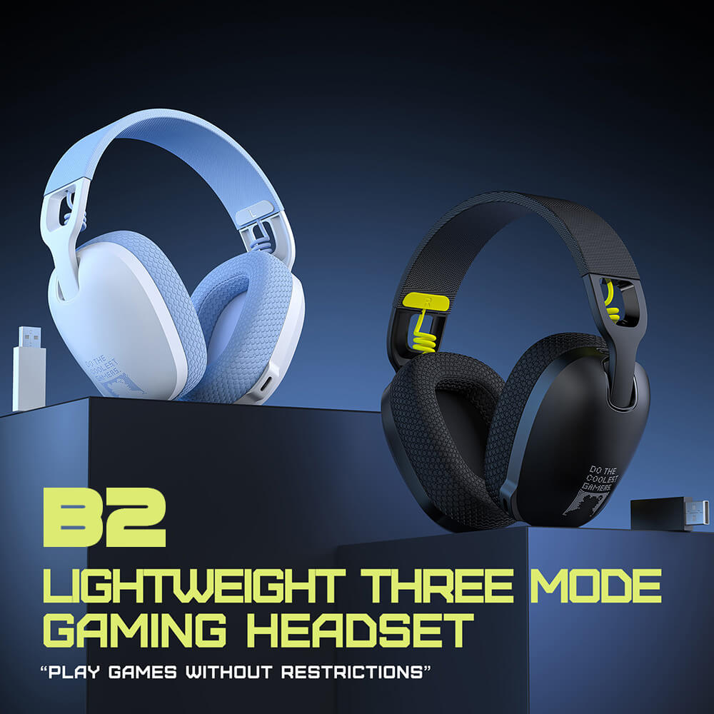 หูฟังเกมมิ่งไร้สาย Onikuma Kuma หูฟังระดับ E-Sports เชื่อมต่อได้ 3 โหมด - สีดำ_3